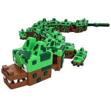 Load image into Gallery viewer, Mine craft Dragon Inspired Flexi Dragon Approx 40cm