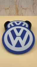 Load image into Gallery viewer, VW Logo Coasters Set of 4 with Holder