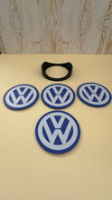 Load image into Gallery viewer, VW Logo Coasters Set of 4 with Holder