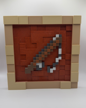 Load image into Gallery viewer, Mine craft Magnetic Item Frame Display with Swappable In Game Items - Fishing Rod