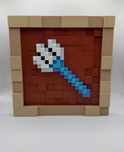 Load image into Gallery viewer, Mine craft Magnetic Item Frame Display with Swappable In Game Items - Trident