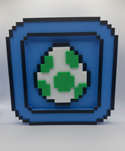 Load image into Gallery viewer, Super Mario Swappable Magnetic Display Frame Pixel Game Retro Decor - Yoshi Egg