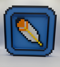 Load image into Gallery viewer, Super Mario Swappable Magnetic Display Frame Pixel Game Retro Decor - Feather