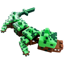 Load image into Gallery viewer, Mine craft Dragon Inspired Flexi Dragon Approx 15cm