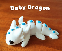 Load image into Gallery viewer, Pocket Pals - Articulated Fidget Toy - Baby Dragon