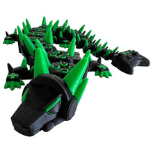 Load image into Gallery viewer, Xbox Dragon - Black and Green Gaming Dragon - Flexi Dragon Approx 40cm