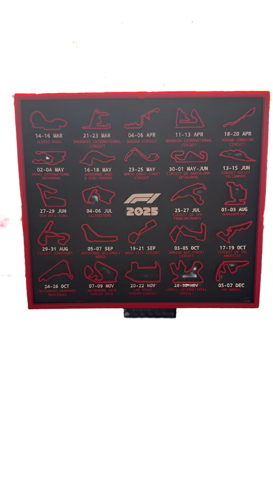 F1 - 2025 Season Calendar - Formula 1 2025 - Ultimate Racing Fan Collectible