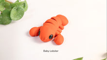 Load image into Gallery viewer, Pocket Pals - Articulated Fidget Toy - Baby Lobster

