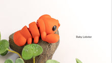 Load image into Gallery viewer, Pocket Pals - Articulated Fidget Toy - Baby Lobster
