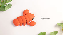 Load image into Gallery viewer, Pocket Pals - Articulated Fidget Toy - Baby Lobster
