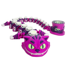 Load image into Gallery viewer, Cheshire Cat Dragon Inspired Flexi Dragon Approx 40cm
