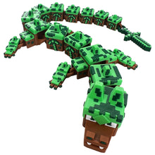 Load image into Gallery viewer, Mine craft Dragon Inspired Flexi Dragon Approx 40cm
