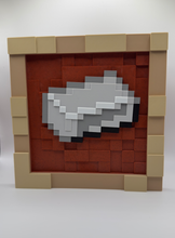 Load image into Gallery viewer, Mine craft Magnetic Item Frame Display with Swappable In Game Items - Iron Ingot

