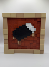 Load image into Gallery viewer, Mine craft Magnetic Item Frame Display with Swappable In Game Items - Bed
