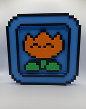 Load image into Gallery viewer, Super Mario Swappable Magnetic Display Frame Pixel Game Retro Decor - Fire Flower
