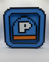 Load image into Gallery viewer, Super Mario Swappable Magnetic Display Frame Pixel Game Retro Decor - P Switch
