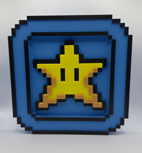 Load image into Gallery viewer, Super Mario Swappable Magnetic Display Frame Pixel Game Retro Decor - Star
