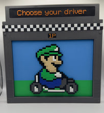 Load image into Gallery viewer, Super Mario Kart Display Frame - Luigi
