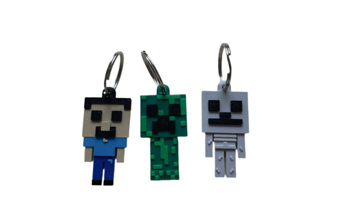 Minecraft Keyrings - 3 Pack