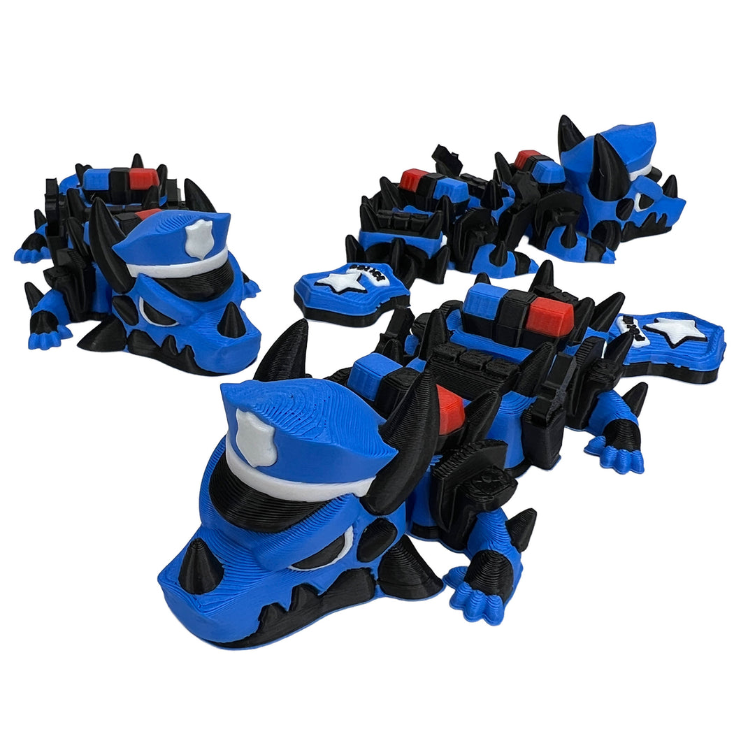 Emergency Service Dragons – Police – 15cm Articulated Dragon