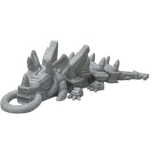 Load image into Gallery viewer, Gargoyle Dragon Marble Effect Gothic Dragon with Pillar Tail and Ring - 15cm Articulated Dragon

