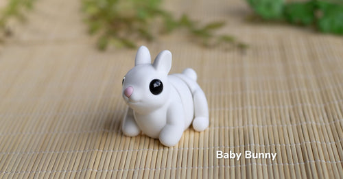 Pocket Pals - Articulated Fidget Toy - Baby Bunny