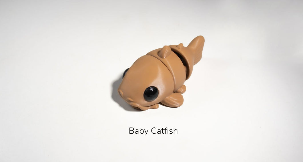 Pocket Pals - Articulated Fidget Toy - Baby Catfish