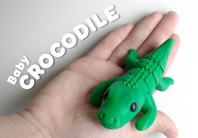 Load image into Gallery viewer, Pocket Pals - Articulated Fidget Toy - Baby Crocodile
