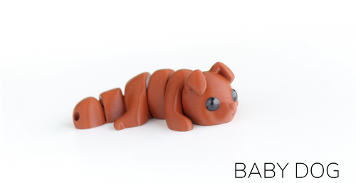 Pocket Pals - Articulated Fidget Toy - Baby Dog