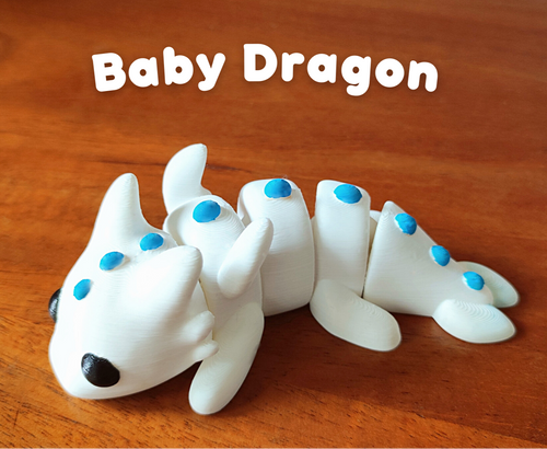 Pocket Pals - Articulated Fidget Toy - Baby Dragon