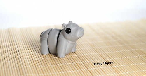 Pocket Pals - Articulated Fidget Toy - Baby Hippo