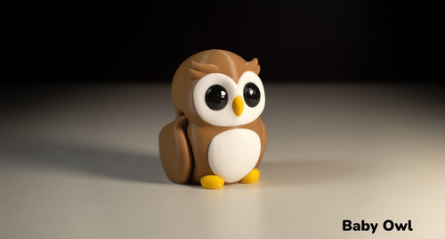 Pocket Pals - Articulated Fidget Toy - Baby Owl