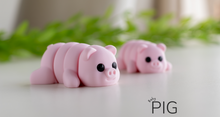 Load image into Gallery viewer, Pocket Pals - Articulated Fidget Toy - Baby Pig
