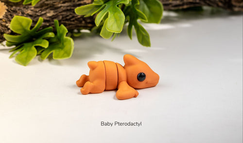 Pocket Pals - Articulated Fidget Toy - Baby Pterodactyl Dino