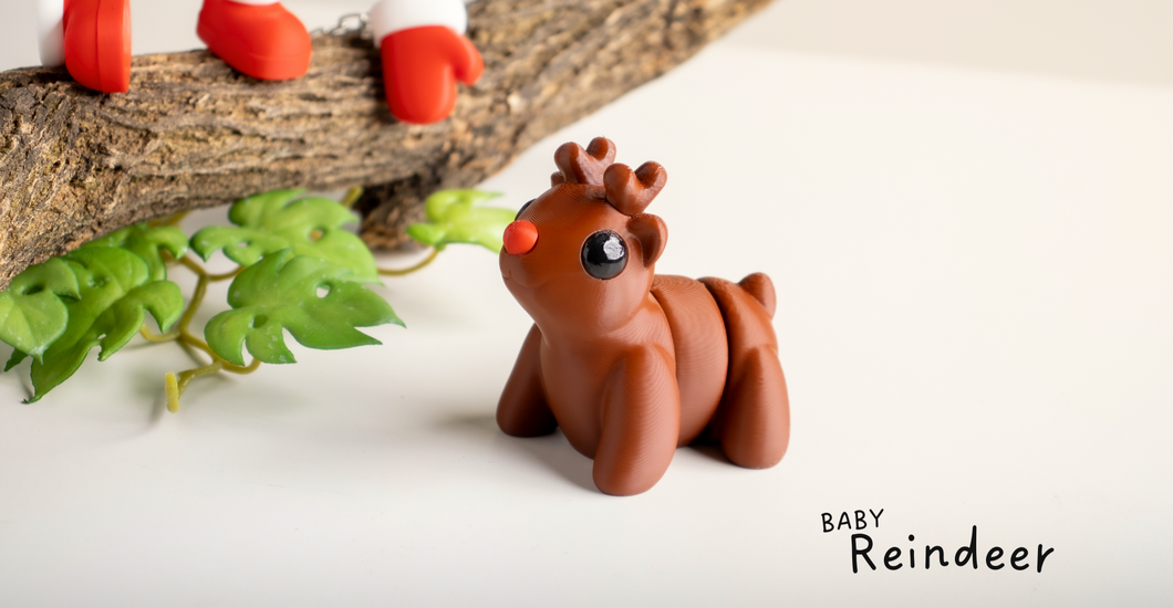 Pocket Pals - Articulated Fidget Toy - Baby Reindeer