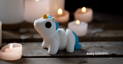 Pocket Pals - Articulated Fidget Toy - Baby Unicorn