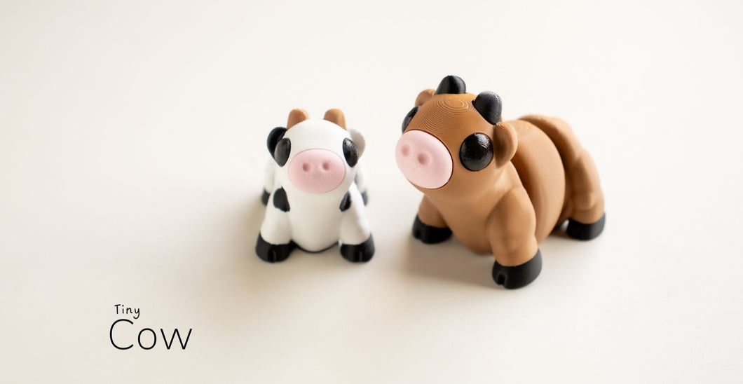 Pocket Pals - Articulated Fidget Toy - Tiny Cow