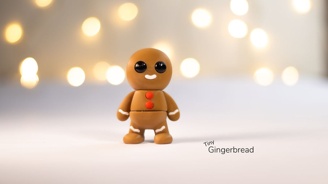 Pocket Pals - Articulated Fidget Toy - Tiny Gingerbread Man