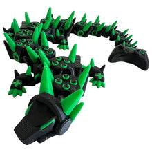 Load image into Gallery viewer, Xbox Dragon - Black and Green Gaming Dragon - Flexi Dragon Approx 40cm
