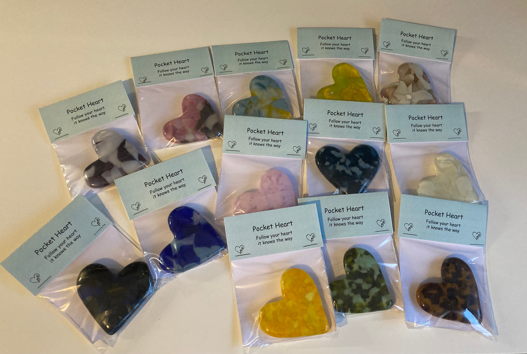 Glass Hearts - 7cm - Random Selection